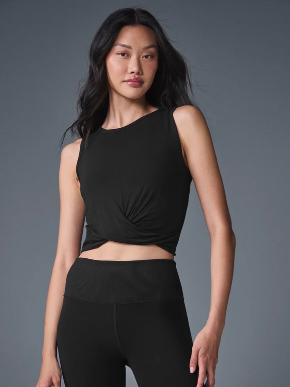 alo yoga Black Cover Tank NWT size Small